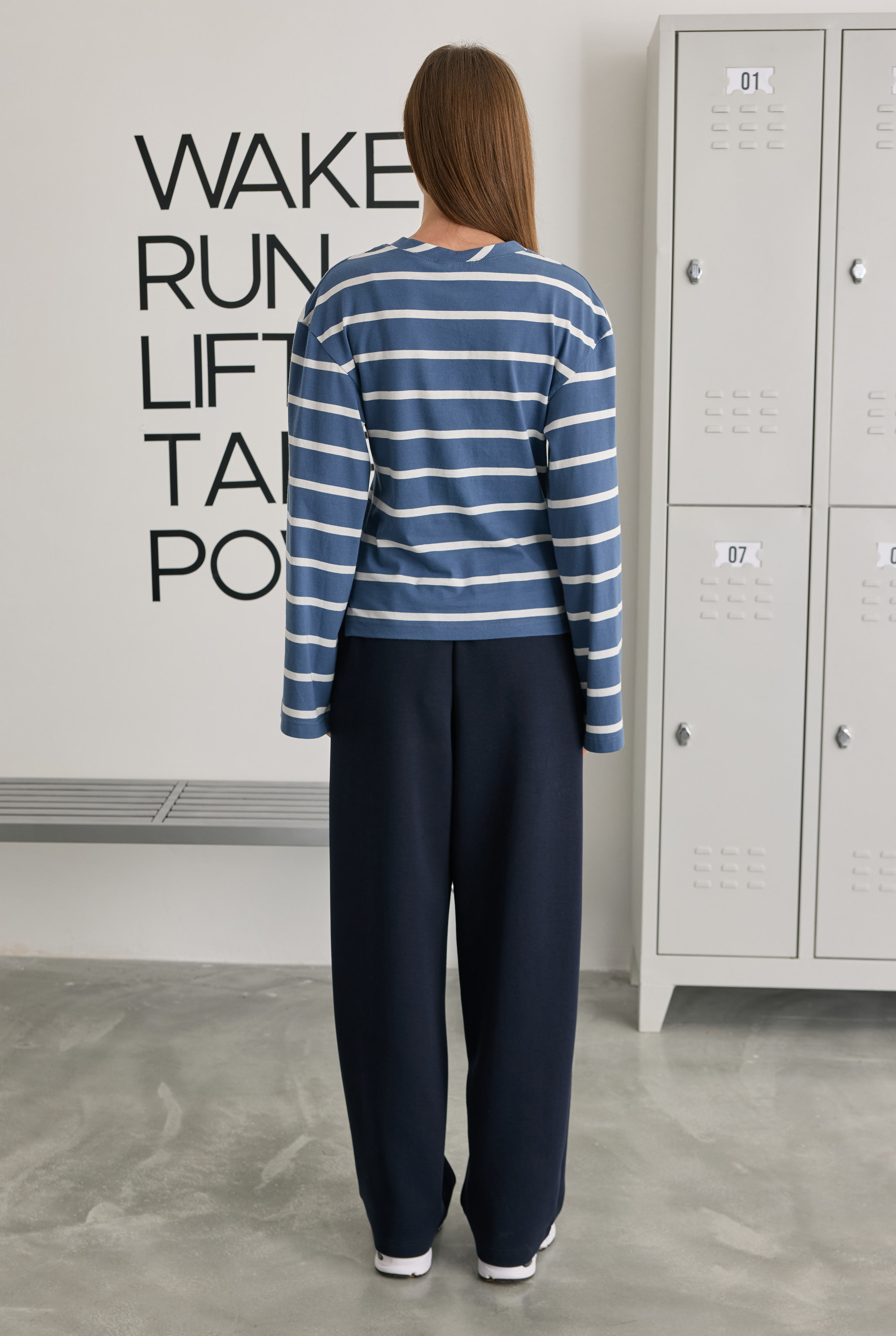 Pera Barrel Trousers Navy Blue - 6
