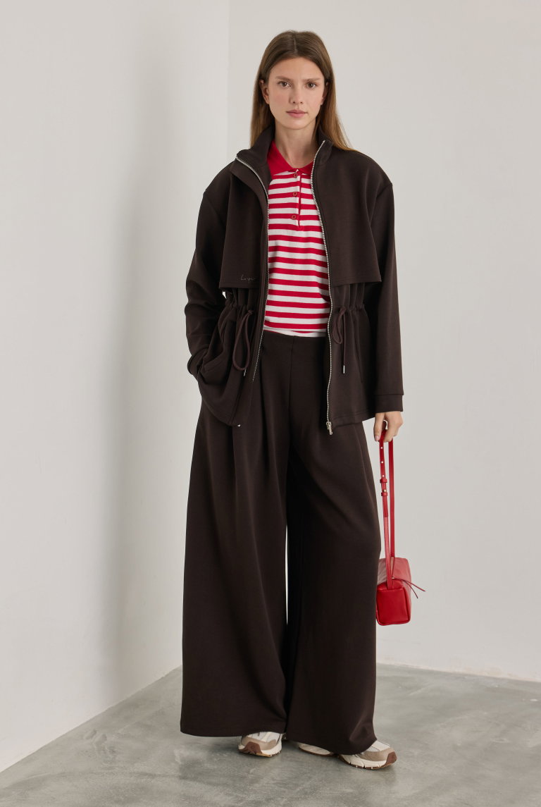Pera Modal Jacket Dark Brown - HE-QA