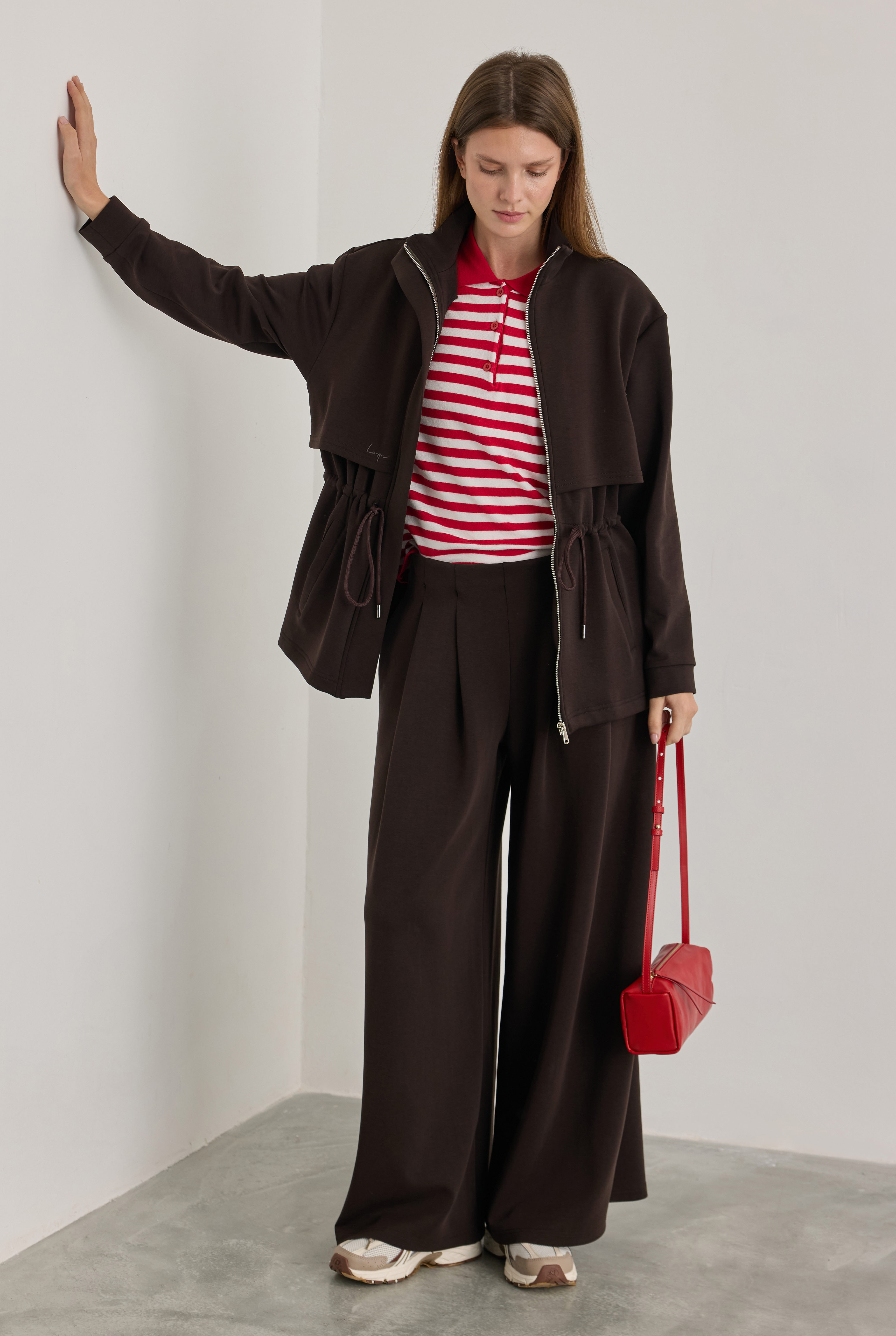 Pera Modal Pantolon Acı Kahve - 2