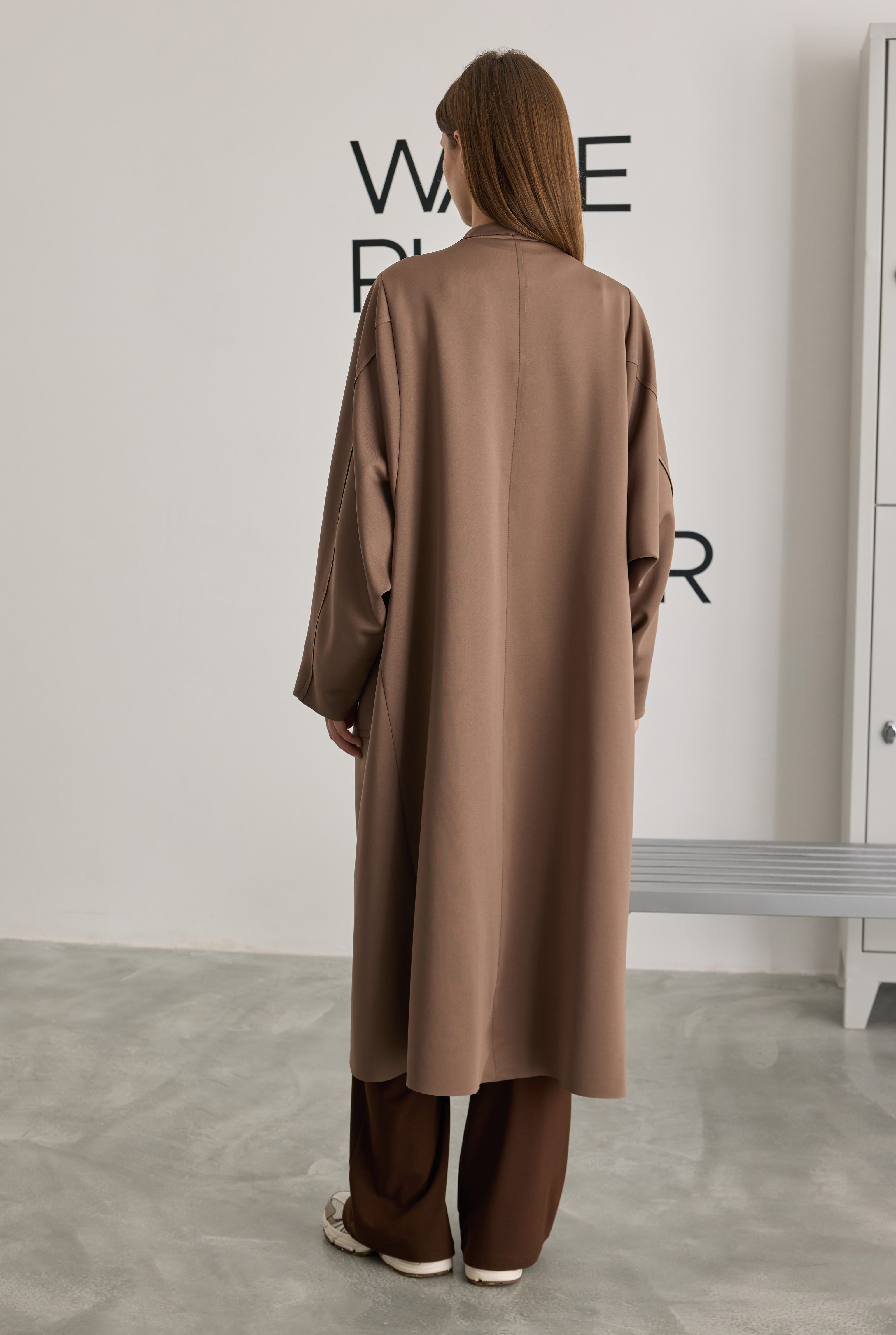 Scuba Long Jacket Dark Mink - 6