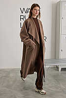 Scuba Long Jacket Dark Mink 