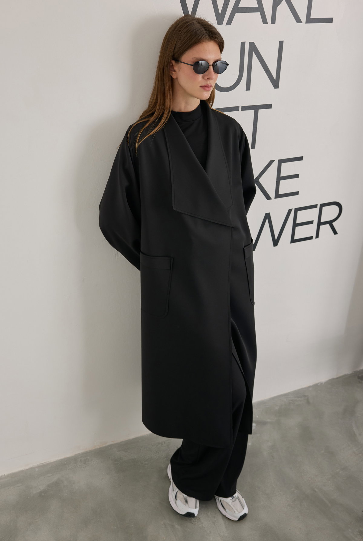 Scuba Long Jacket Black - HE-QA