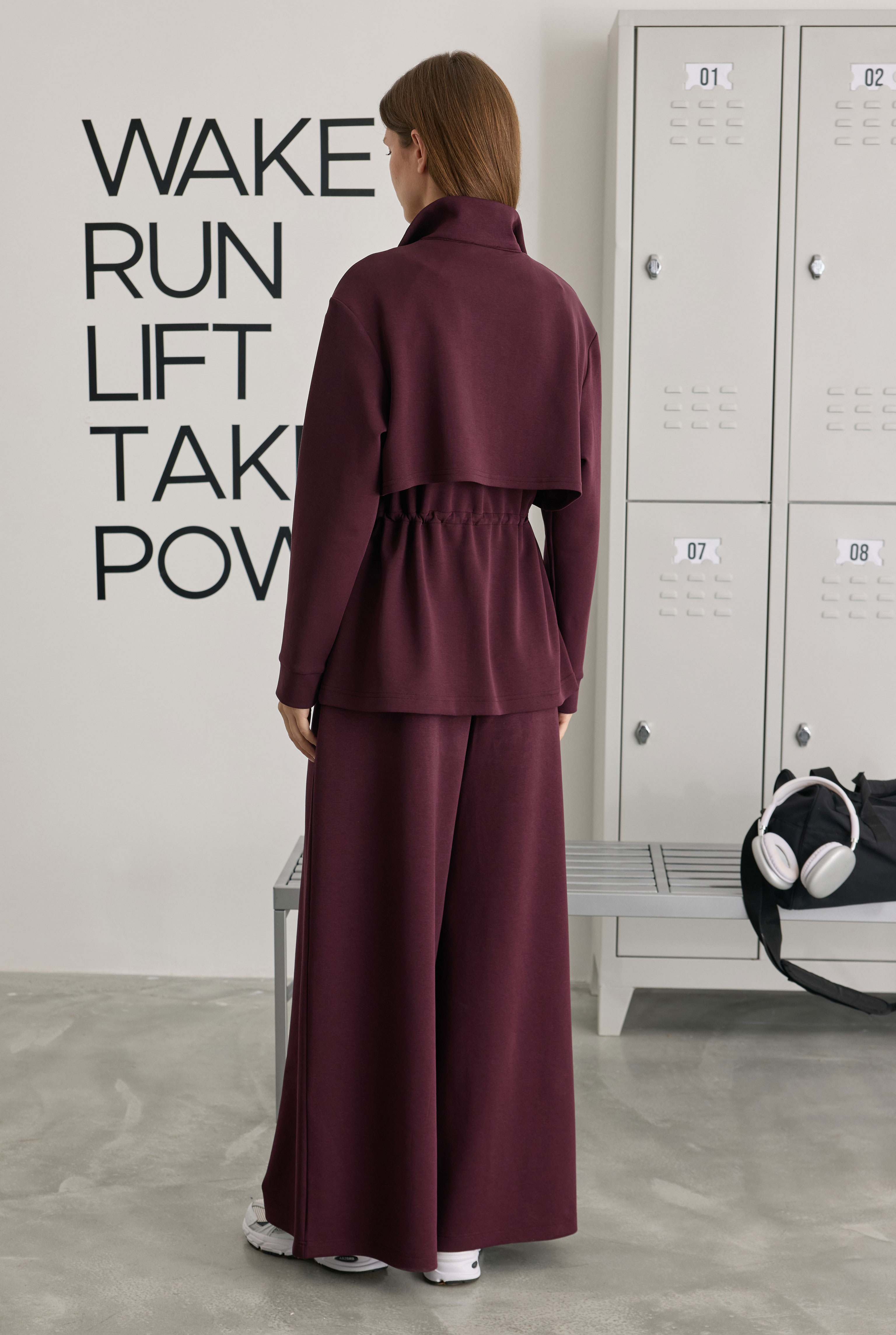 Pera Modal Ceket Bordo - 3