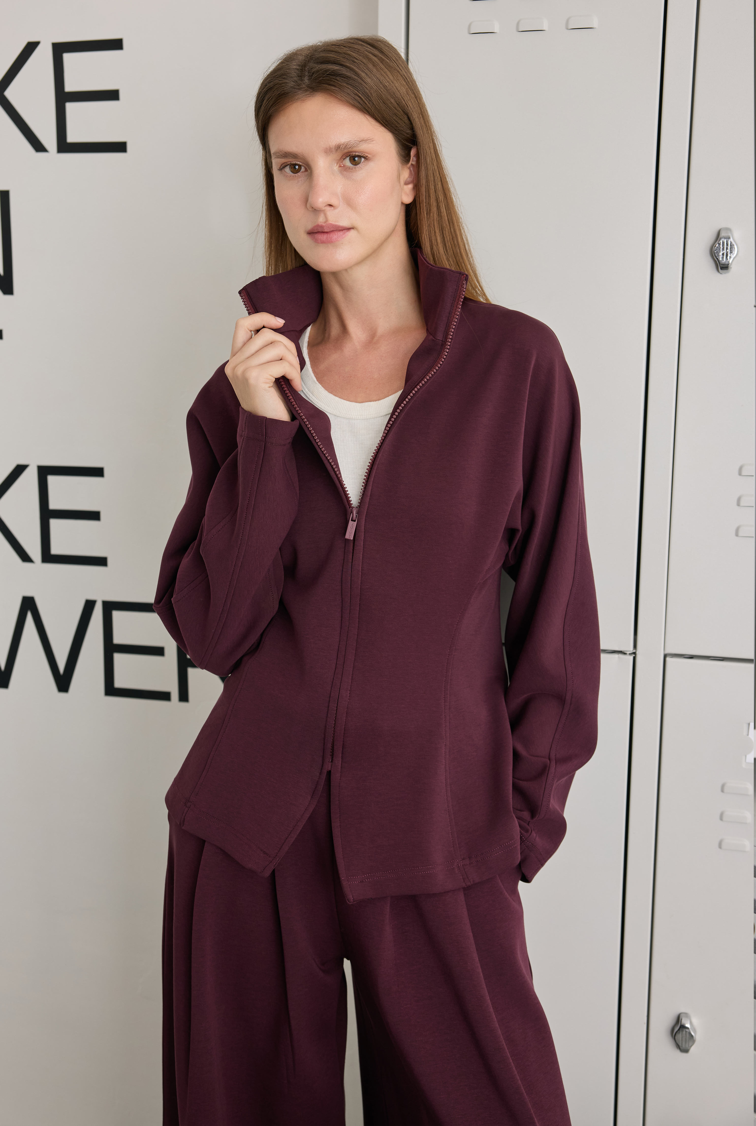 Pera Modal Sweat Bordo - 4