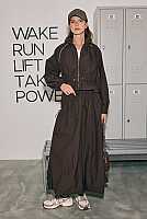 Ruched Balloon Skirt Brown 
