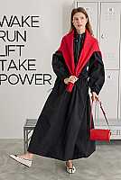 Ruched Balloon Skirt Black 