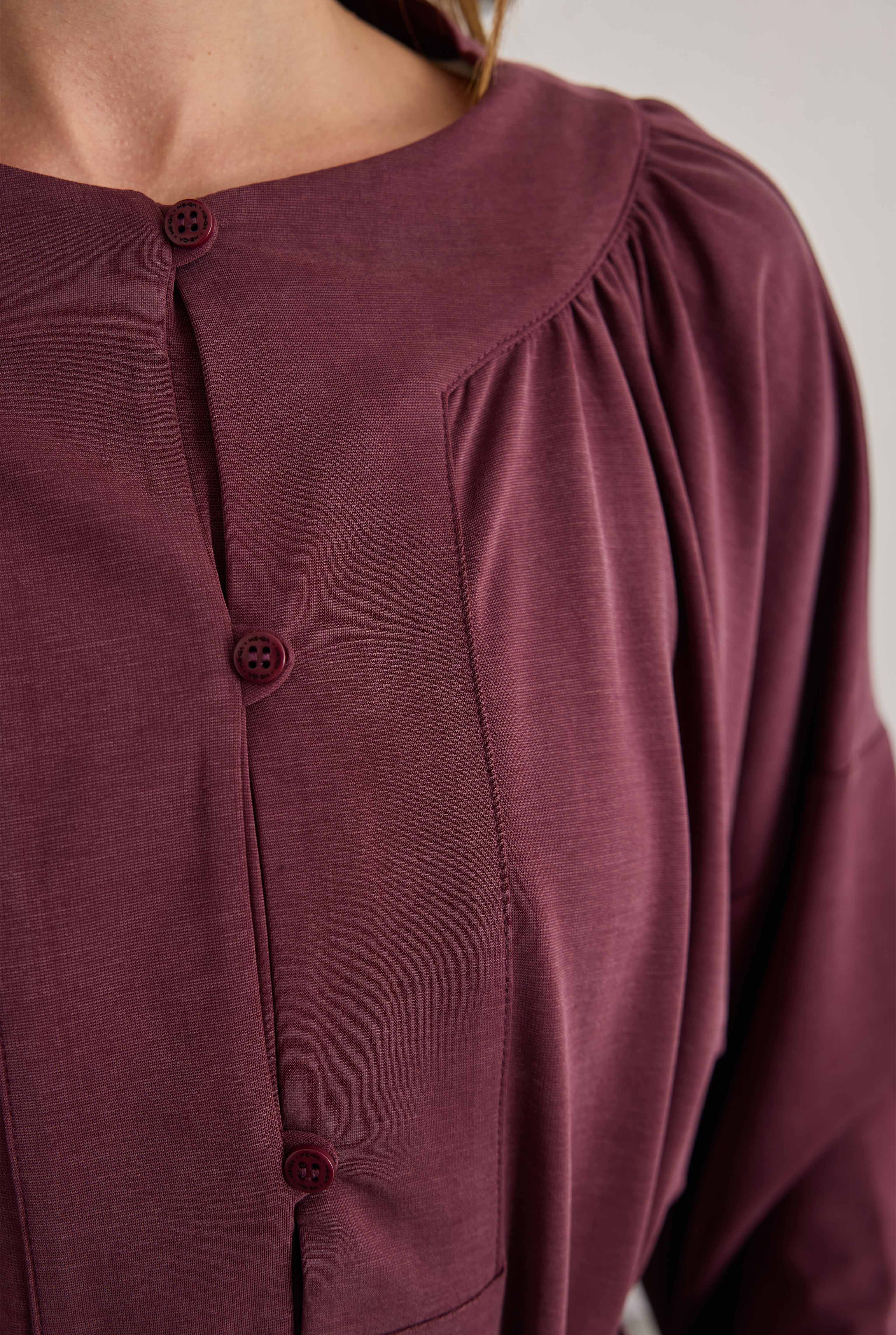 Lidya Dress Bordeaux - 7