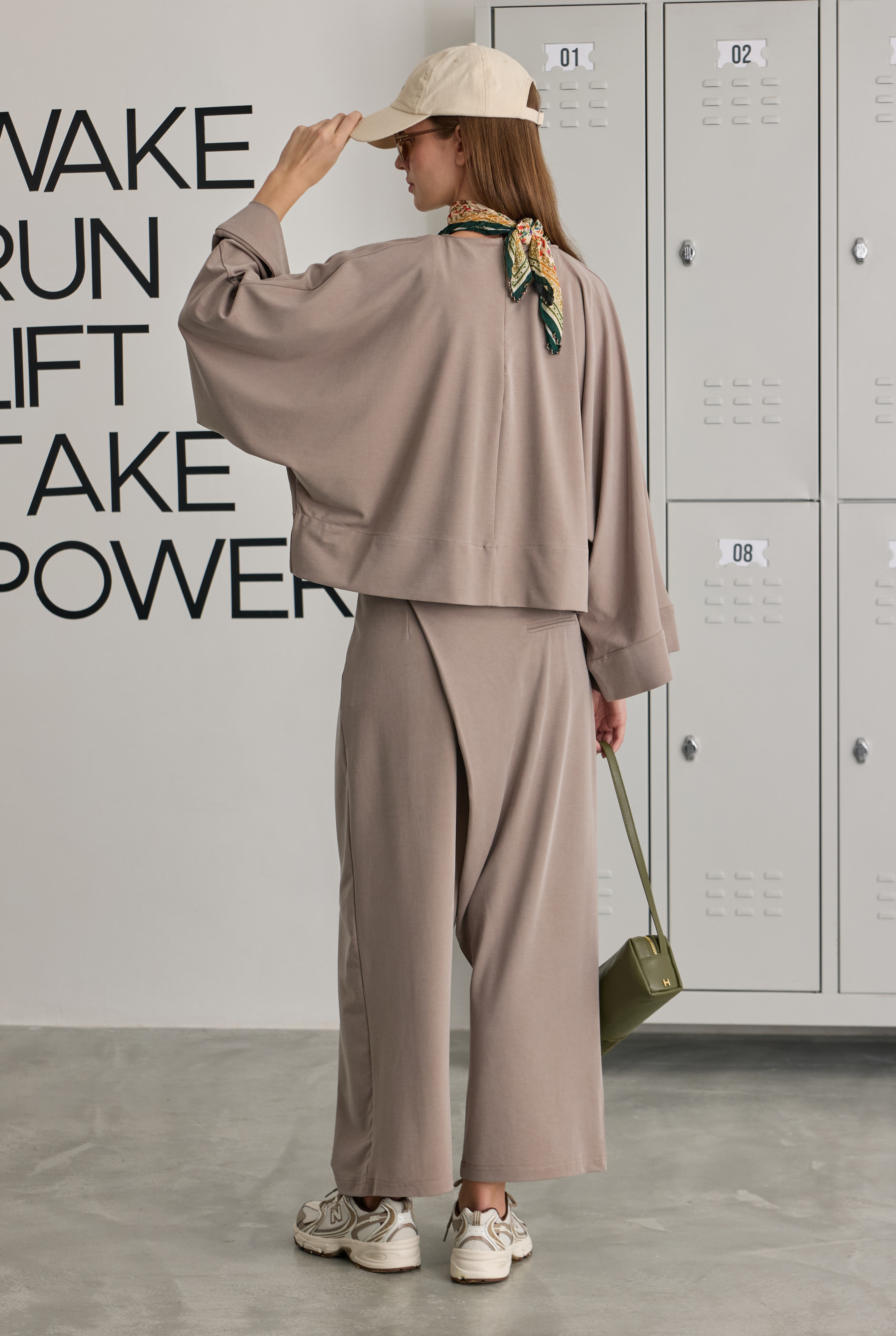 Lidya Şalvar Pantolon Koyu Vizon - 4