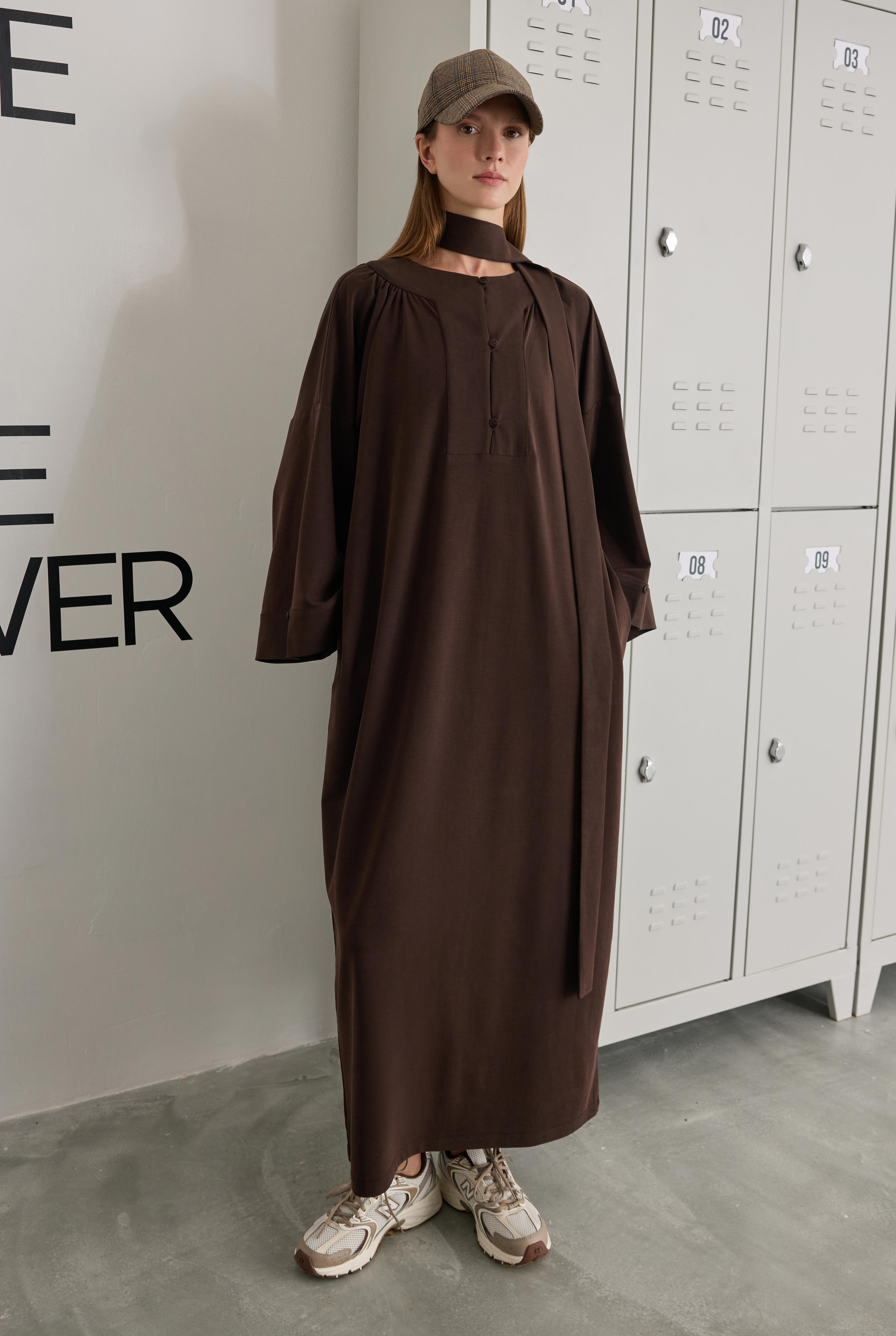 Lidya Dress Brown - 1