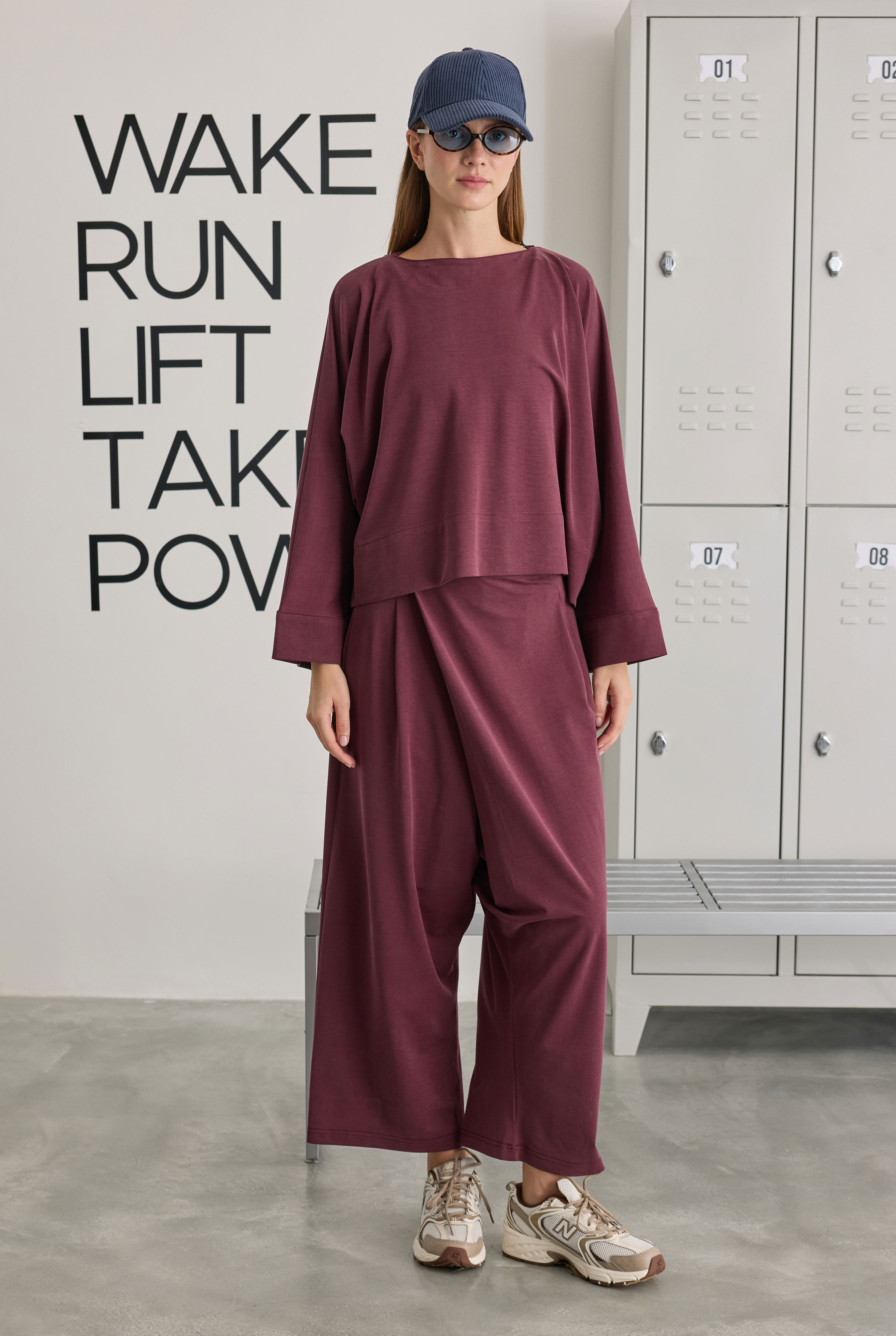 Yarasa Kol Lidya Sweat Bordo - 3