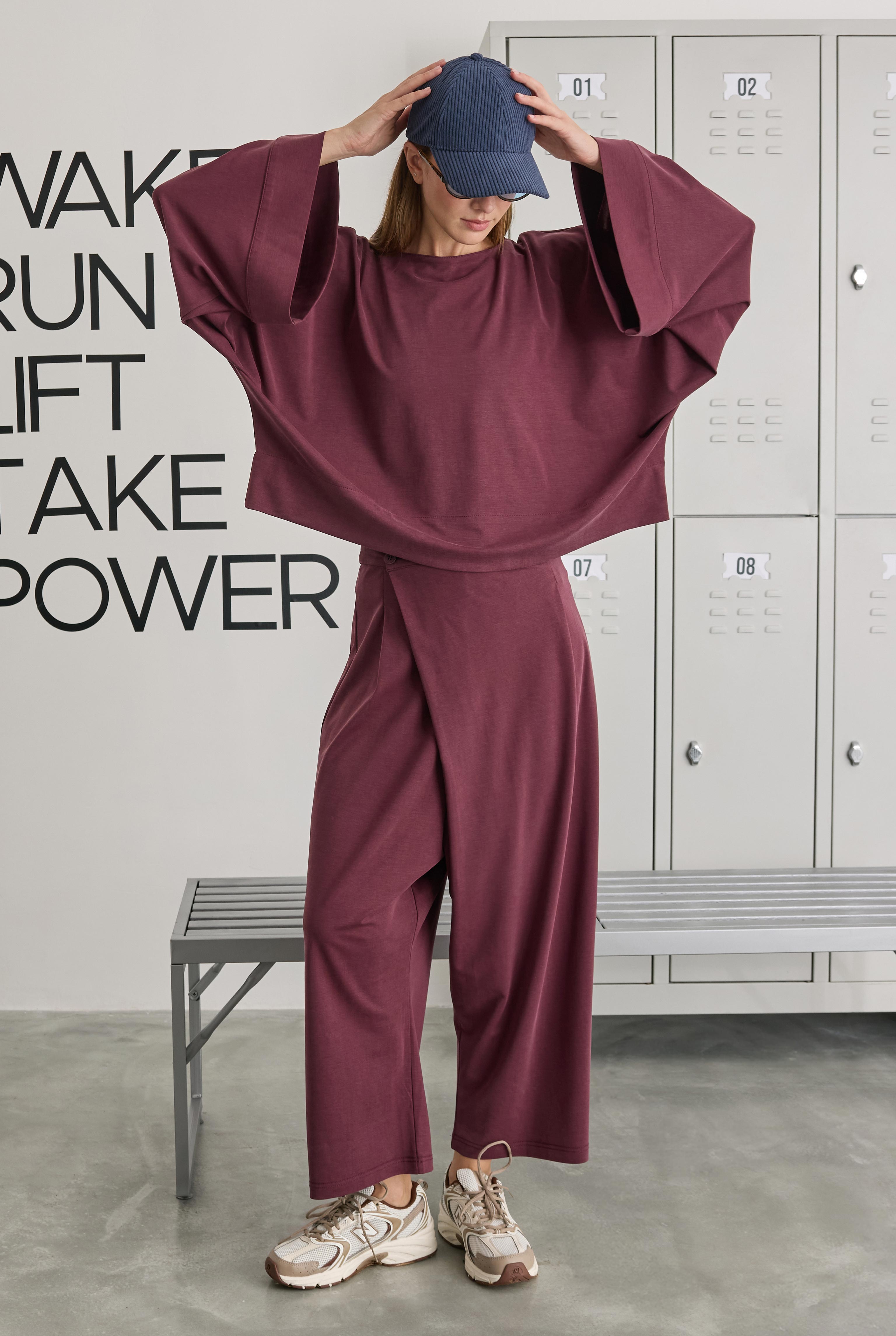 Yarasa Kol Lidya Sweat Bordo - 5