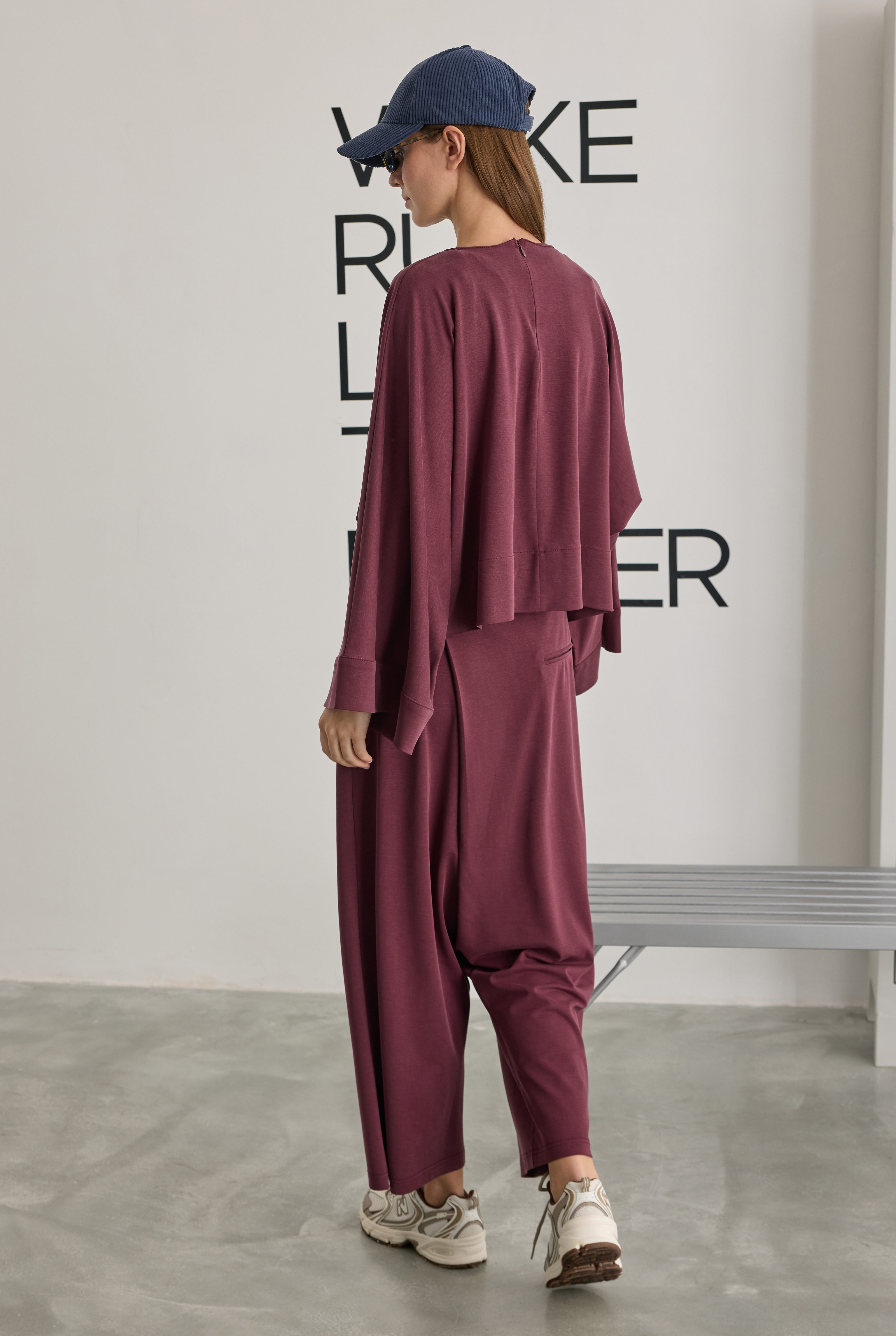 Yarasa Kol Lidya Sweat Bordo - 6