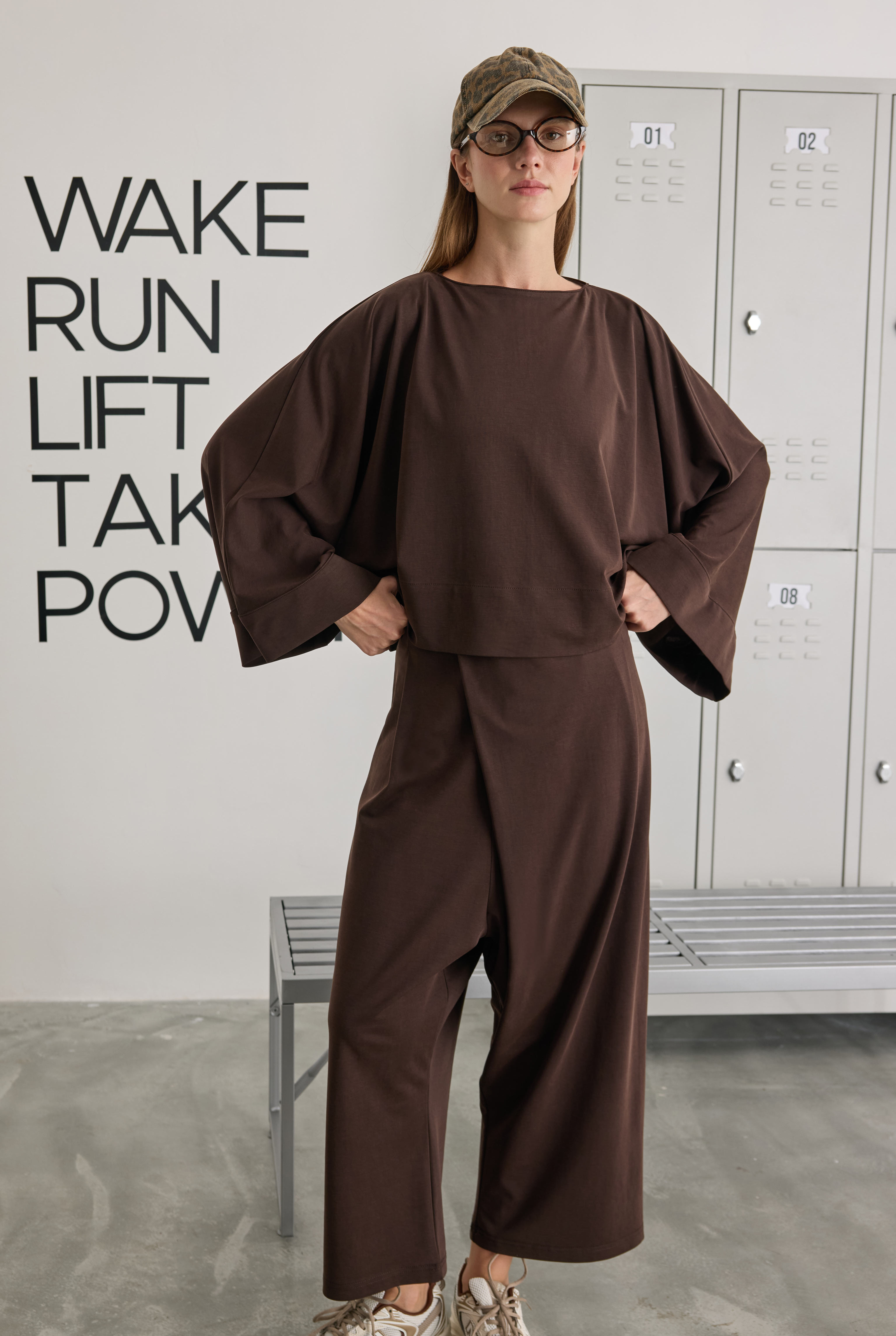 Lidya Şalvar Pantolon Acı Kahve - 3