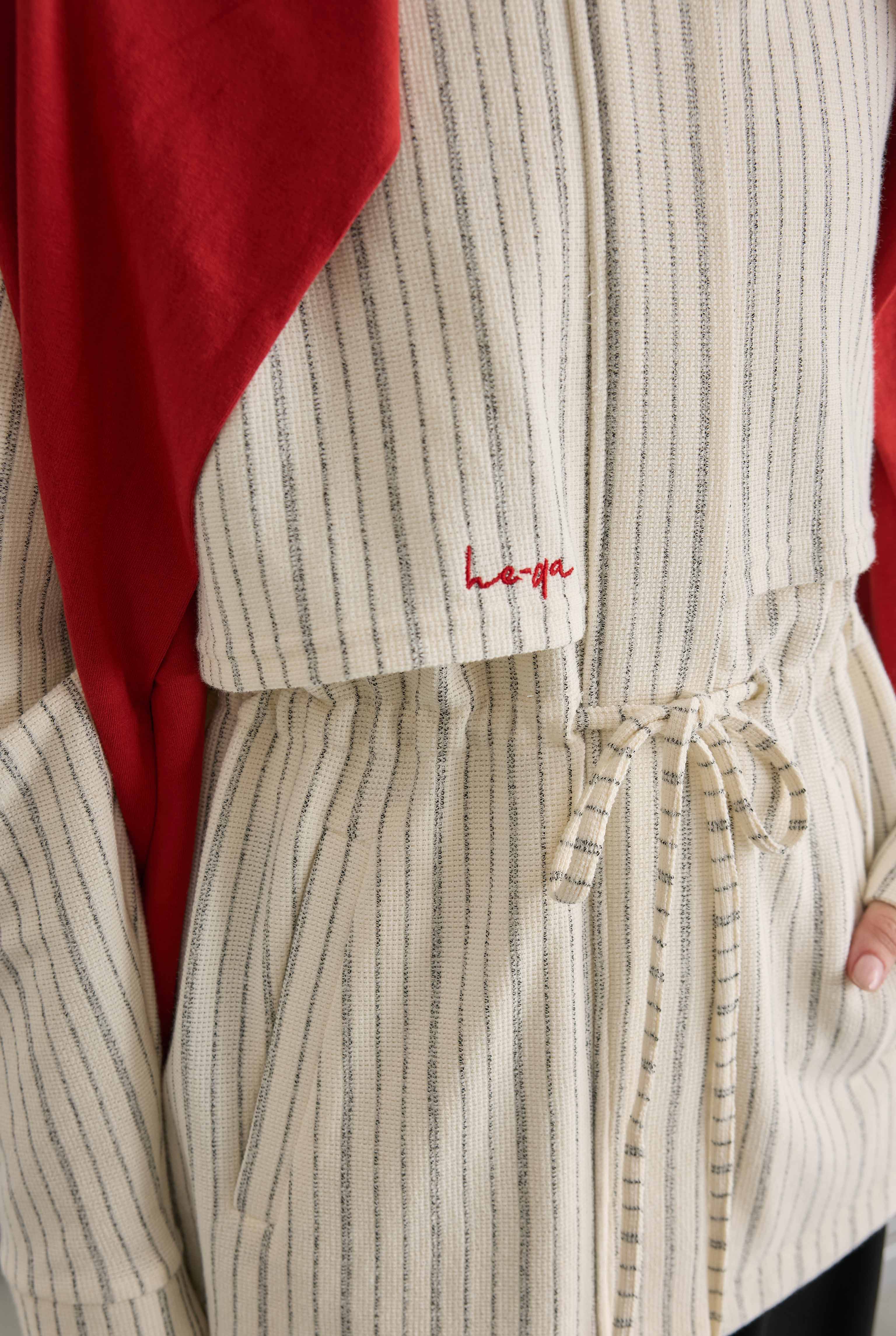 Striped Knit Jacket - 6