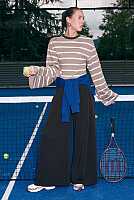 Striped Sweat Mink 