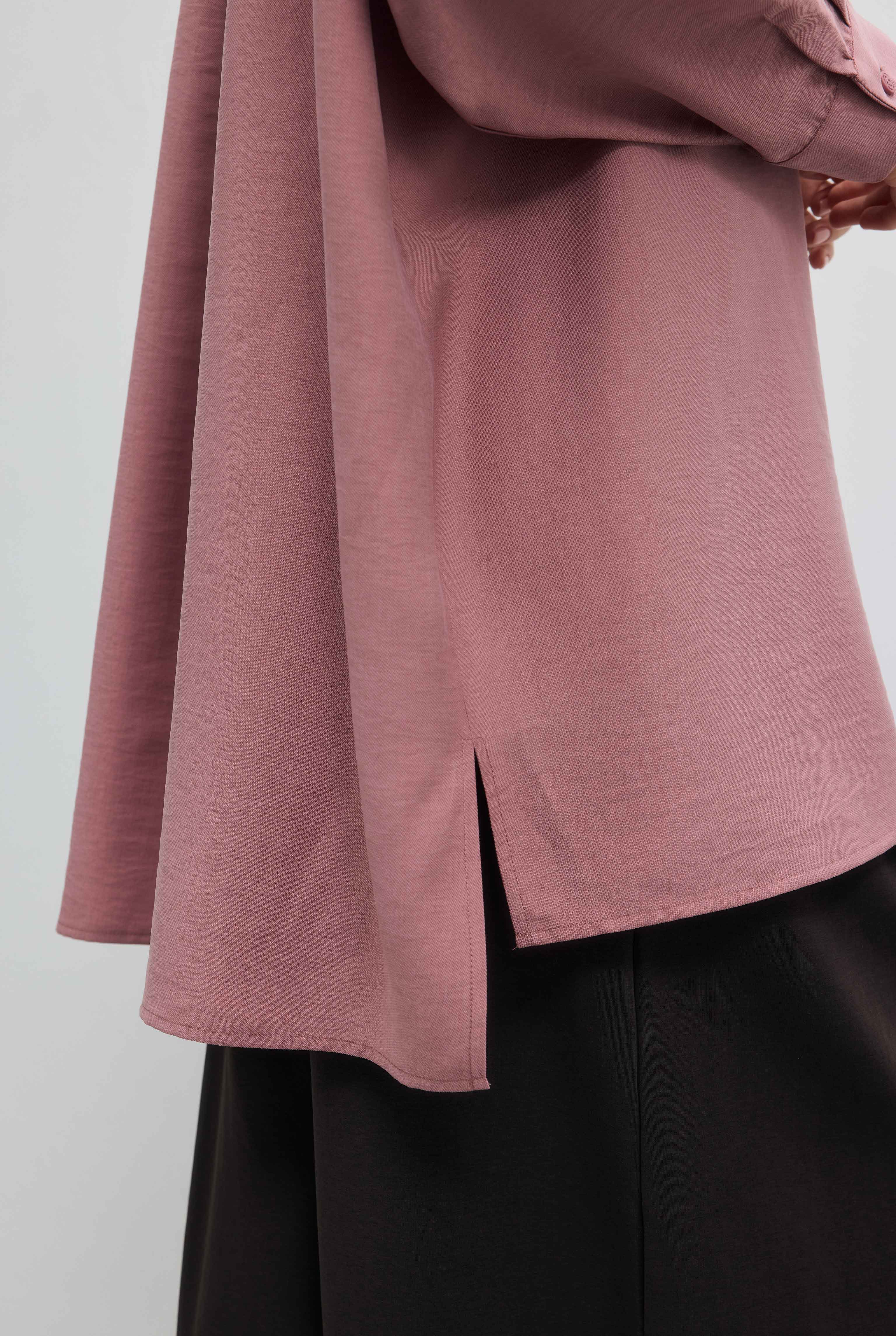 Double Welt Pocket Shirt Old Rose - 7