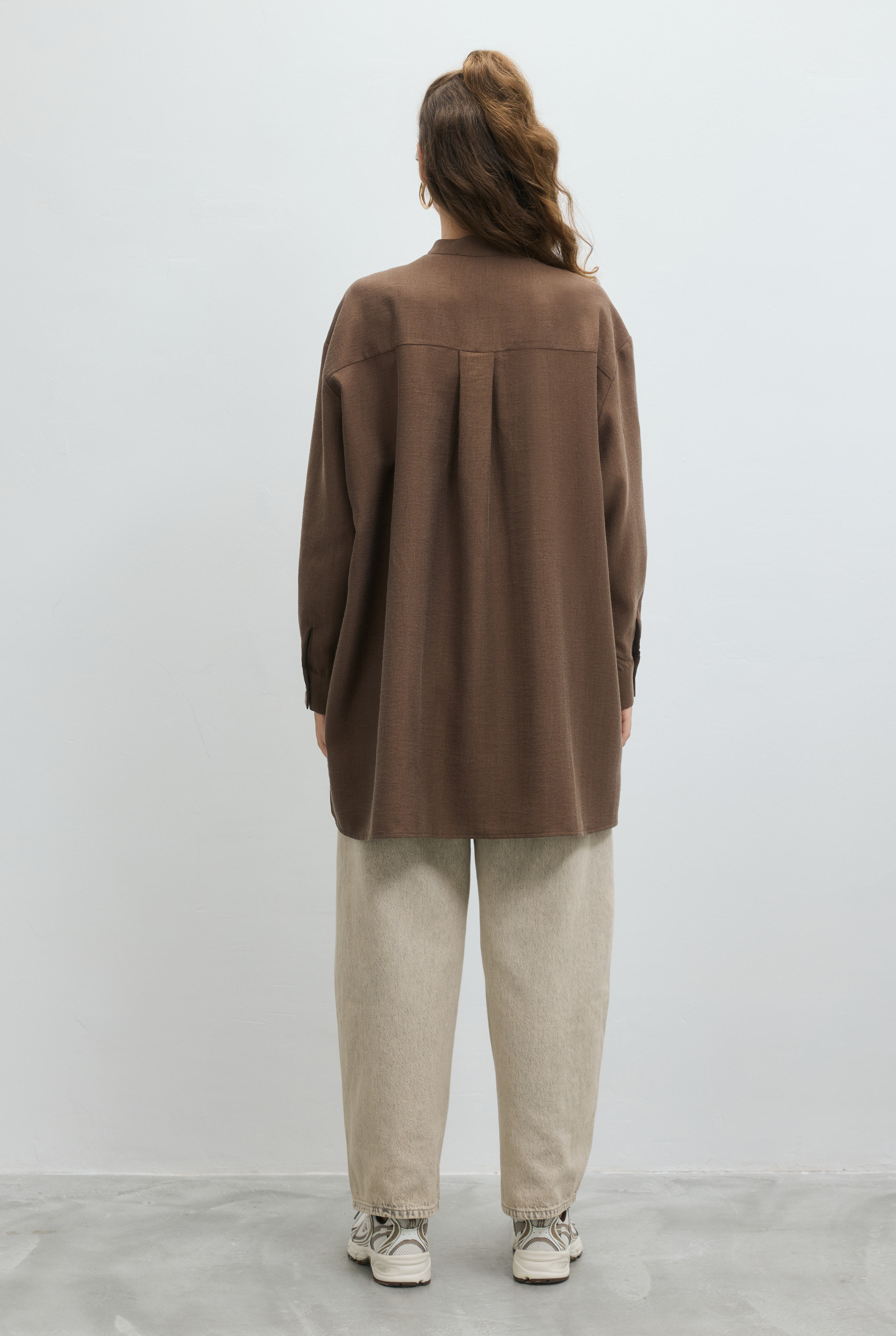 Double Welt Pocket Shirt Brown - 5