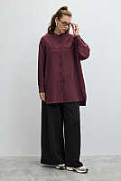 Double Welt Pocket Shirt Damson 