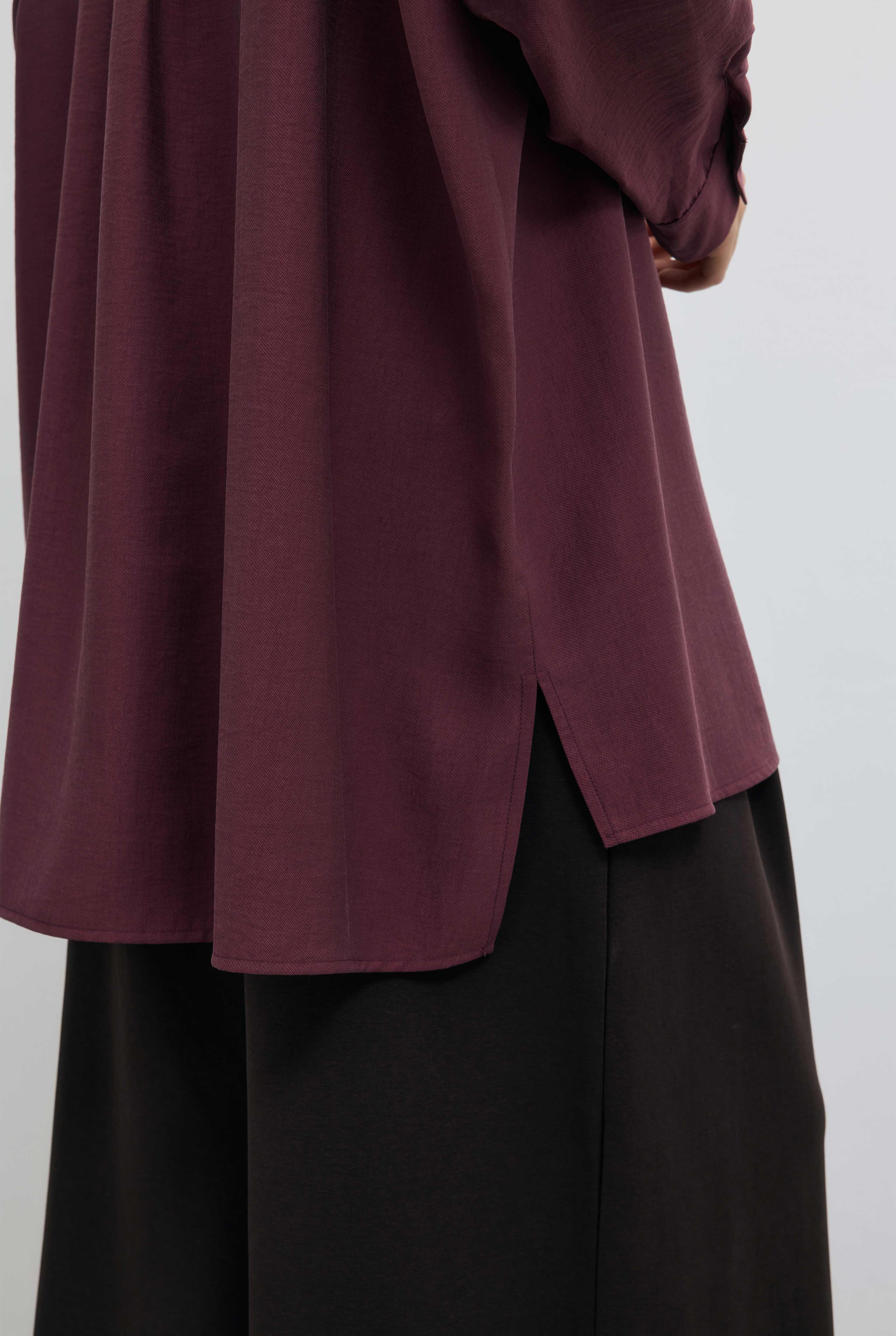 Double Welt Pocket Shirt Damson - 5