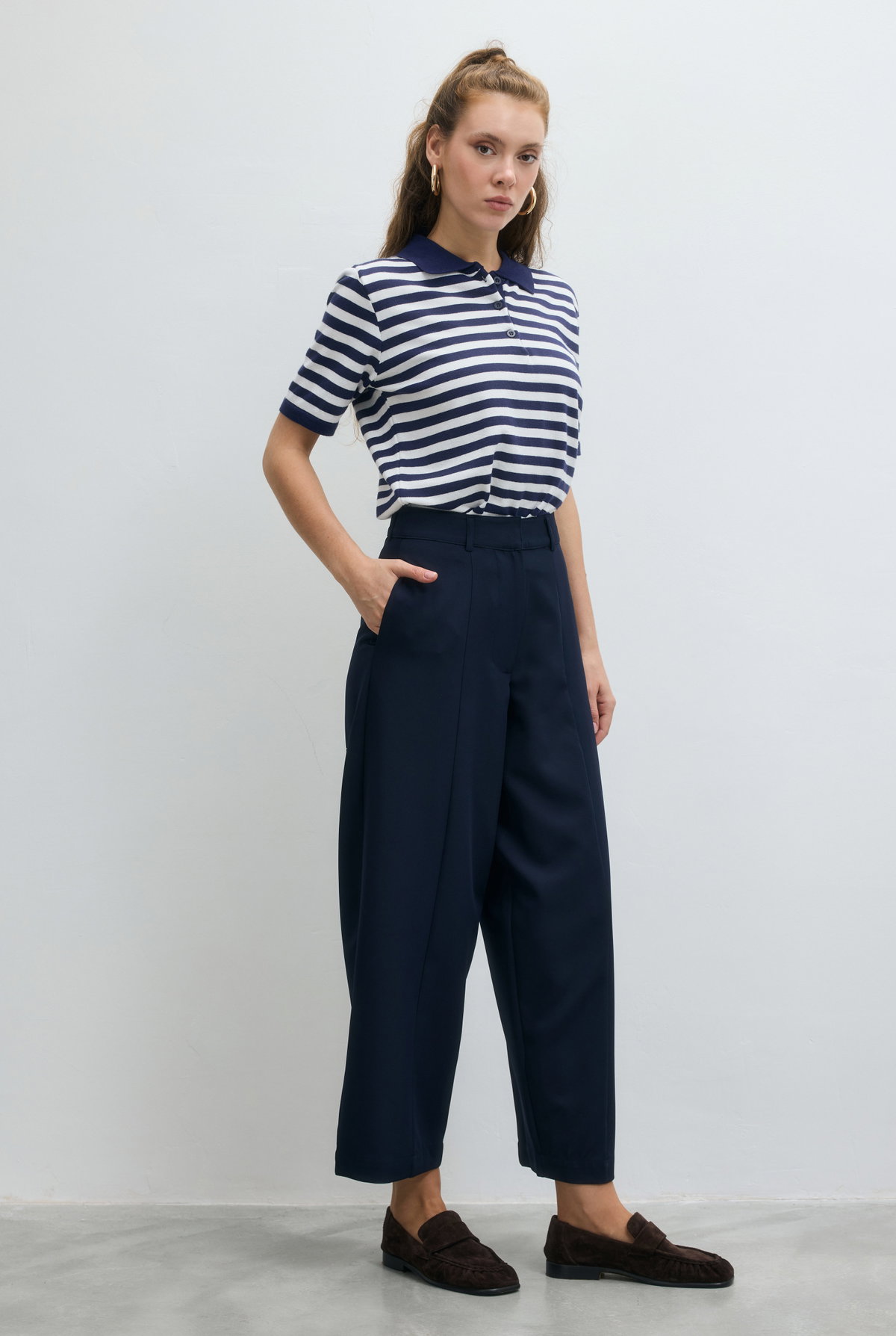 Barrel Pantolon Lacivert - HE-QA