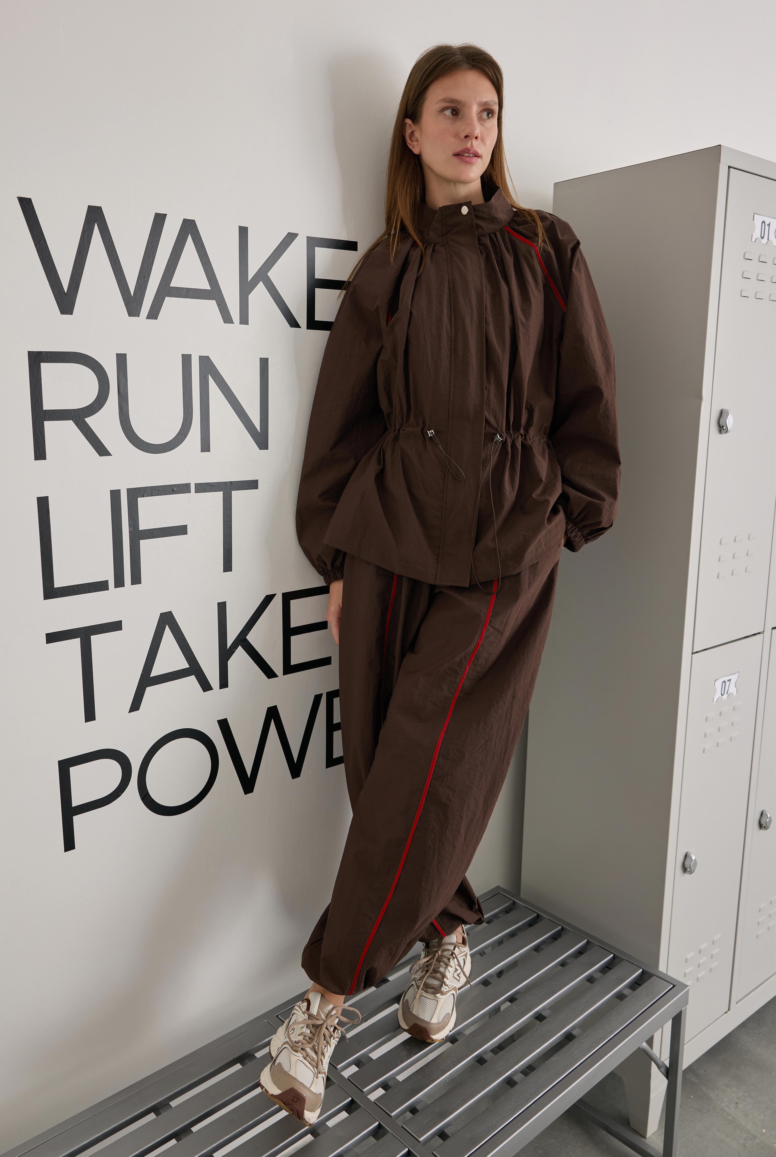 Technical Pants with Red Piping Detail - 1