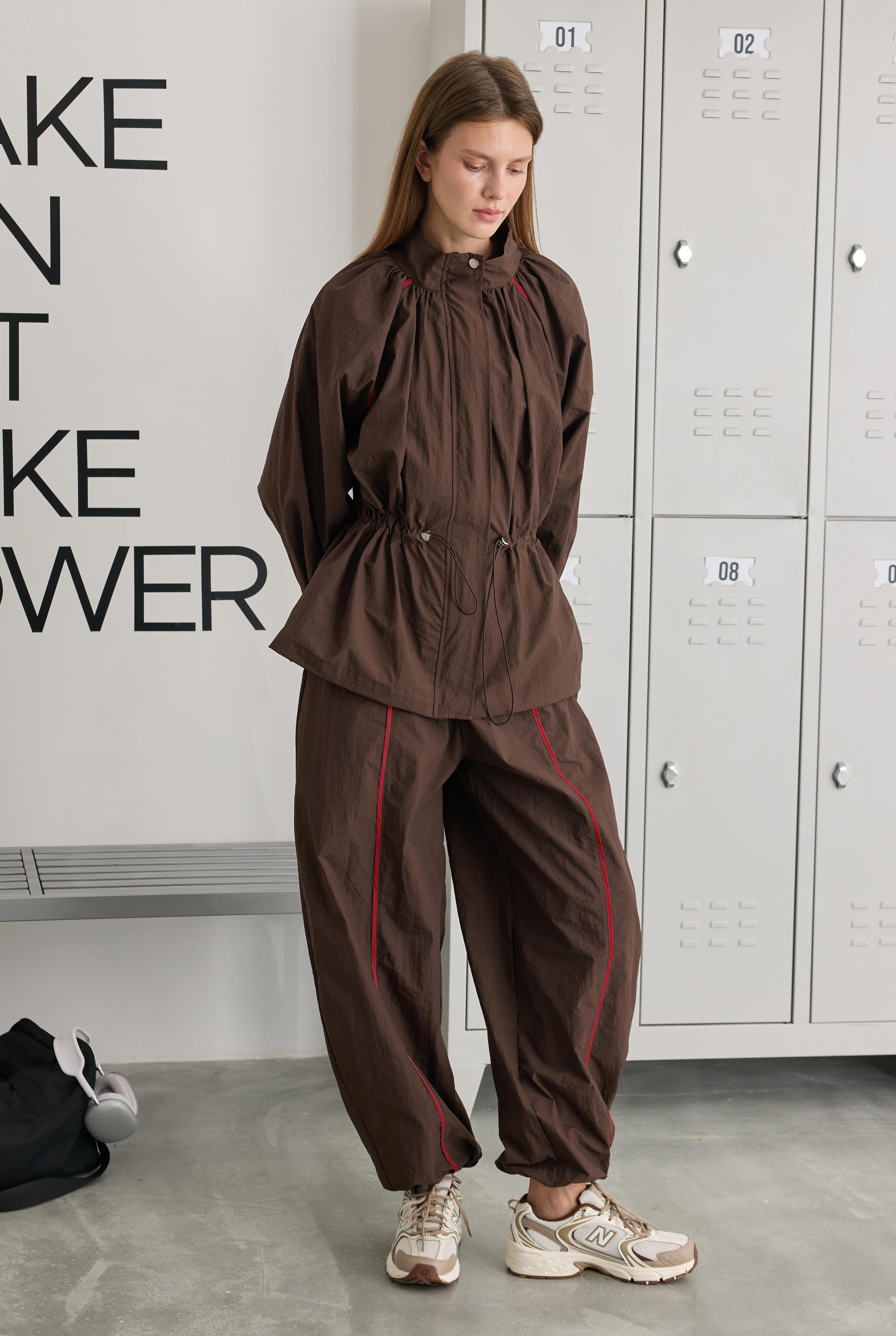 Technical Pants with Red Piping Detail - 3
