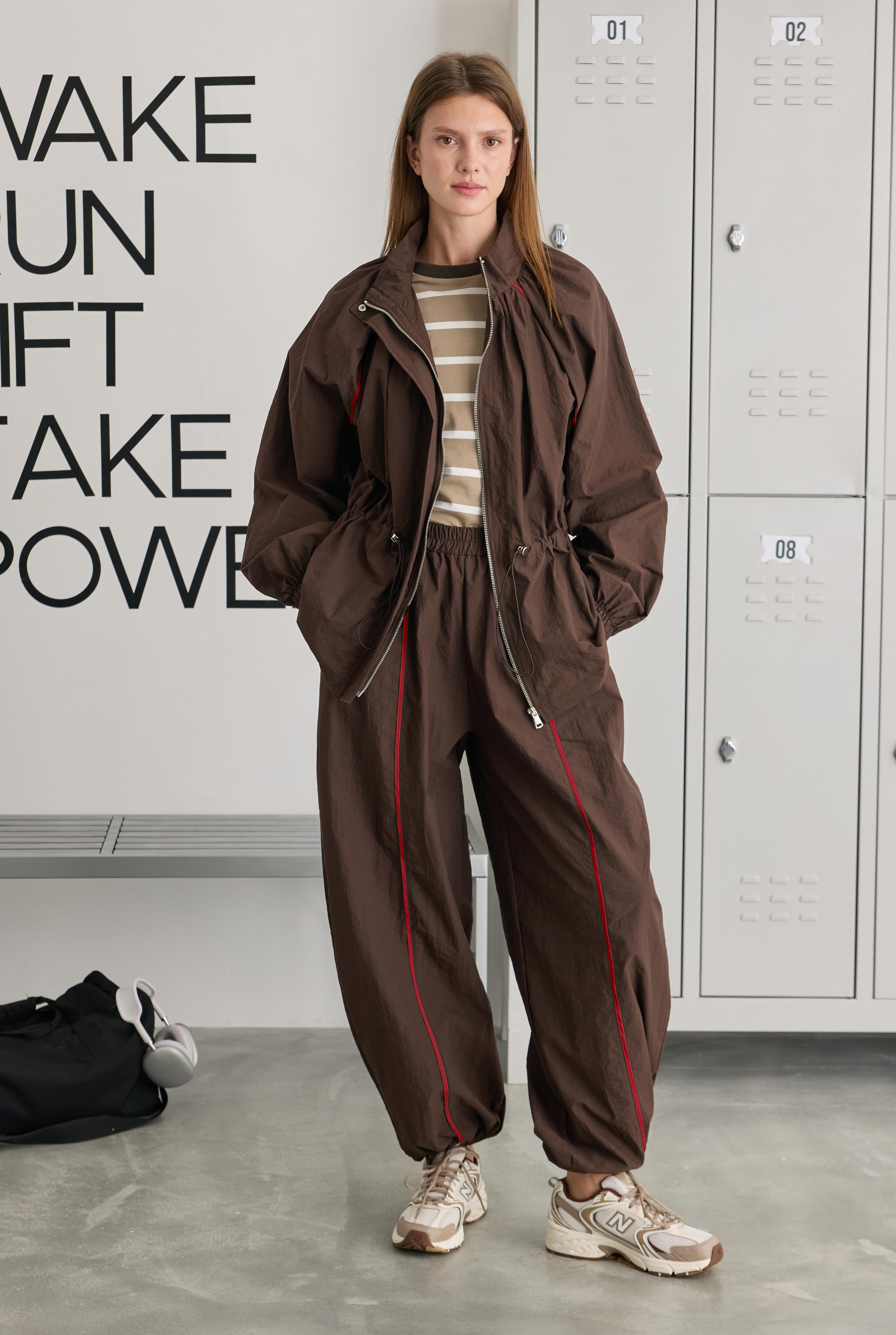 Technical Pants with Red Piping Detail - 2